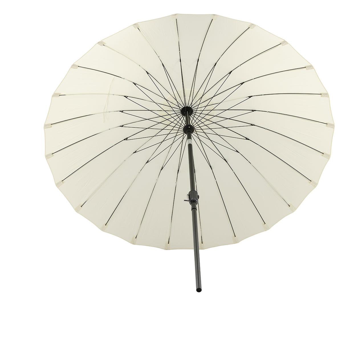 Palmetto Umbrella w. tilt, White, 270 Vit