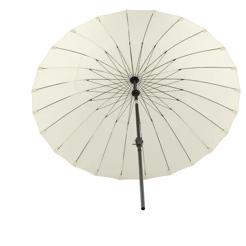 Palmetto Umbrella w. tilt, White, 270 Vit