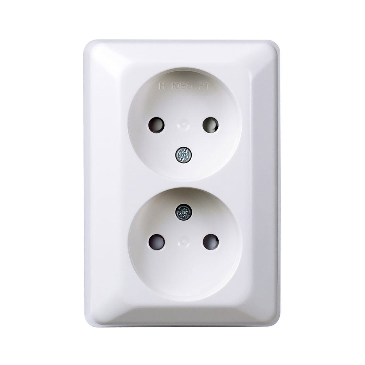 Vägguttag Elko 2-Vägs Utanpåliggande RS Renvit