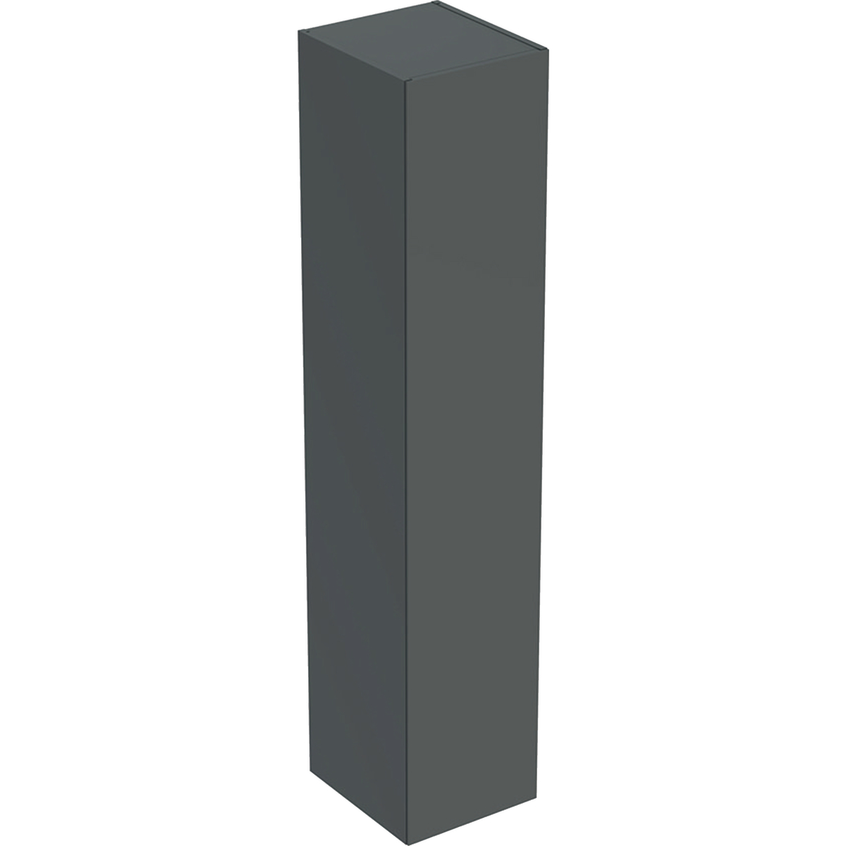 Ifö Elegant högskåp med en dörr: B=33cm, H=165cm, T=36.6cm, Mörkgrå
