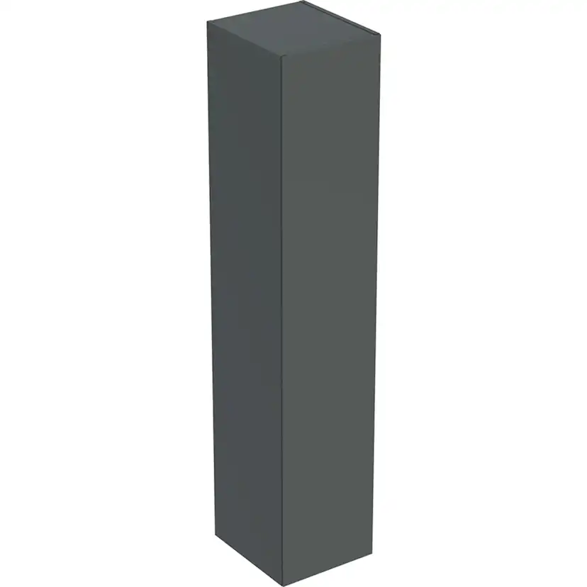 Ifö Elegant högskåp med en dörr: B=33cm, H=165cm, T=36.6cm, Mörkgrå