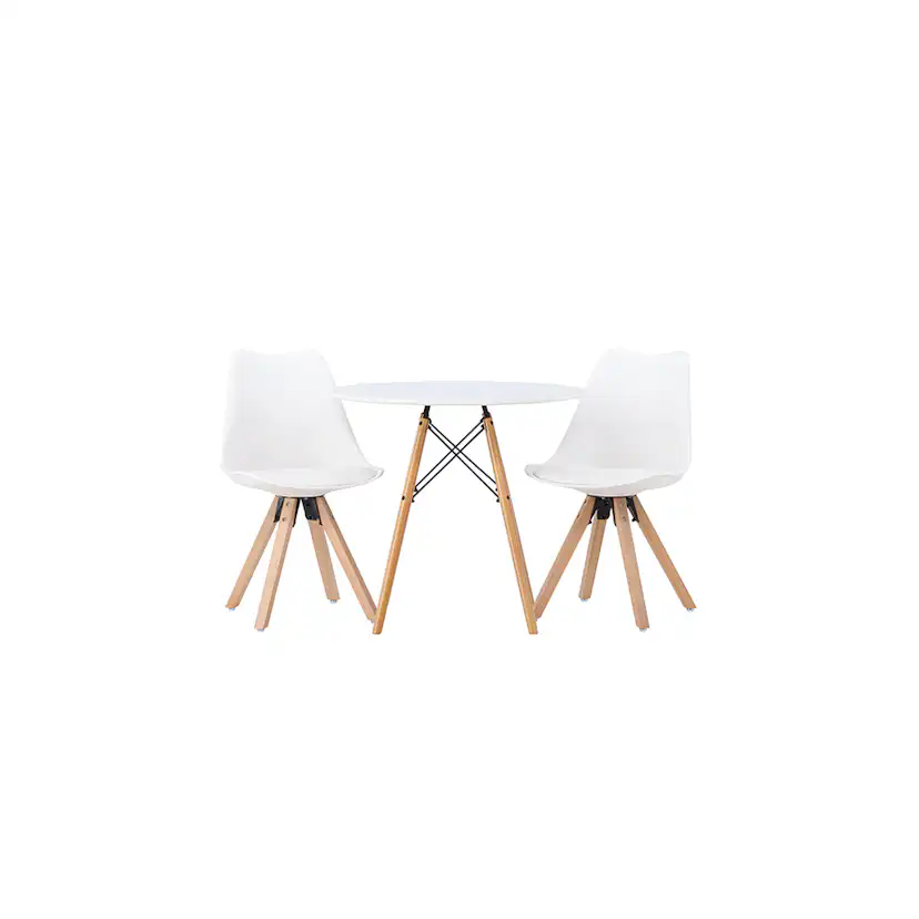 Matgrupp Venture Home Danburi Ø60 cm med 2 st Zeno stolar