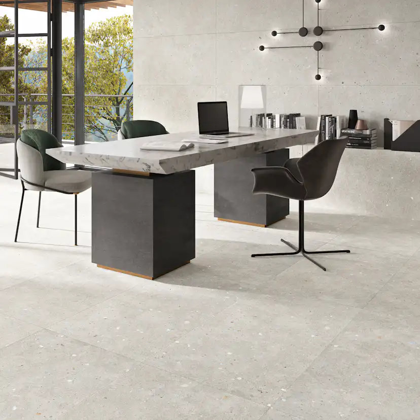 Klinker Tenfors Glamstone White Matt 75x75 cm