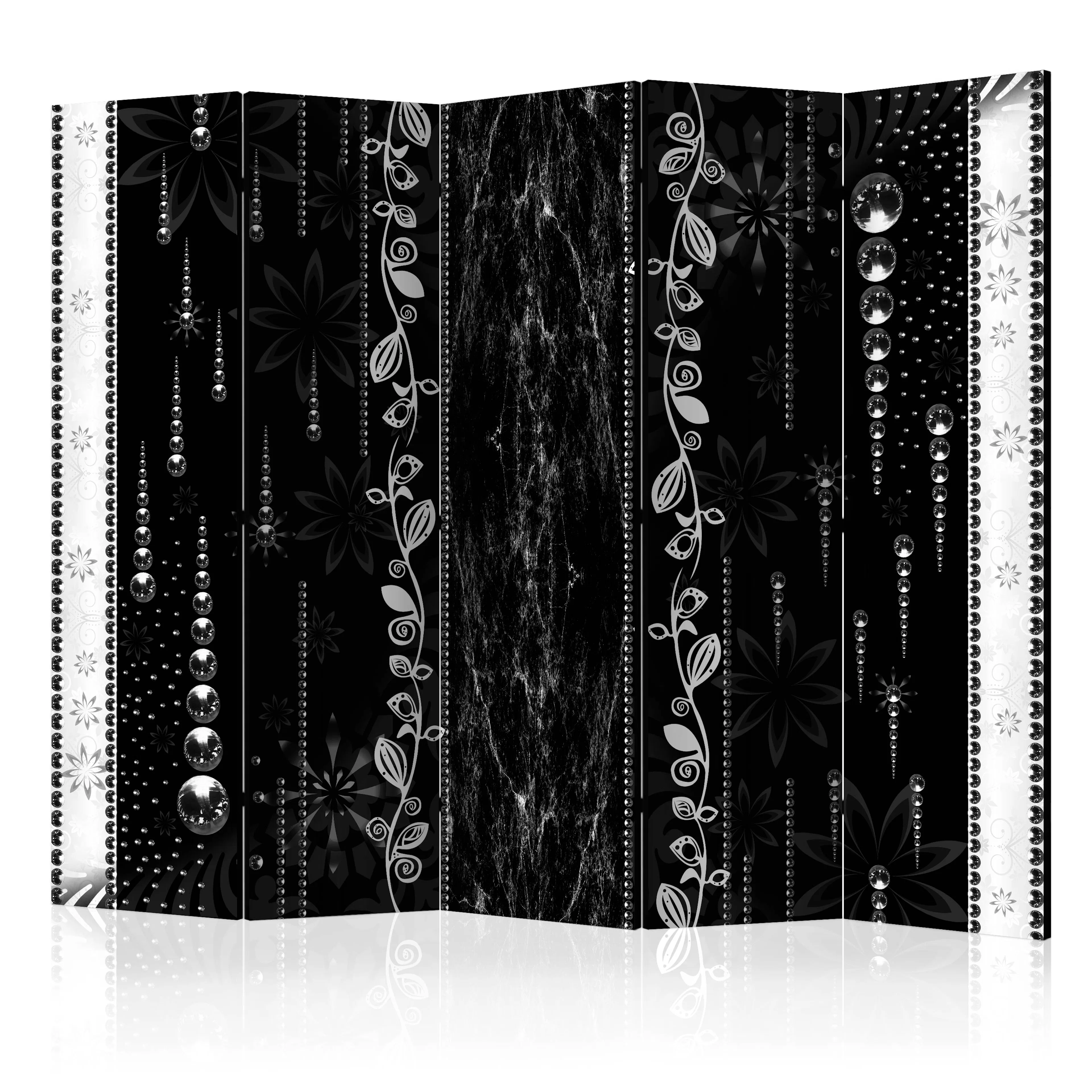 Rumsavdelare Skärmvägg Arkiio Black Elegance II 225x172 cm