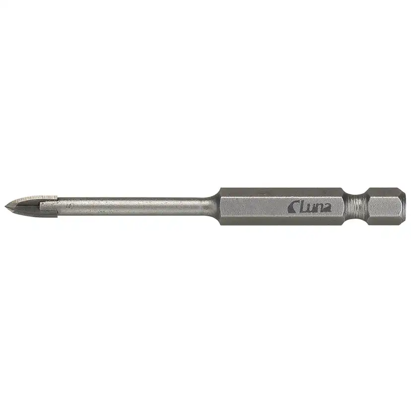 Kakelborr Luna Tools med hårdmetallspets och 1/4"-hexagon-fäste
