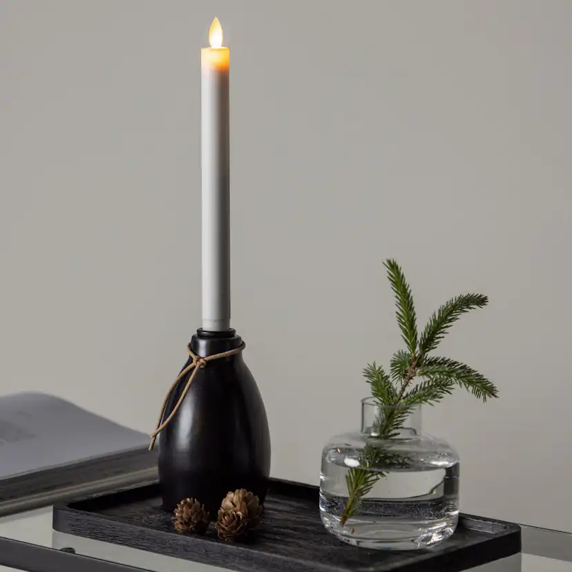 Ulricehamn Candlestick 9cm - Black / 9 cm