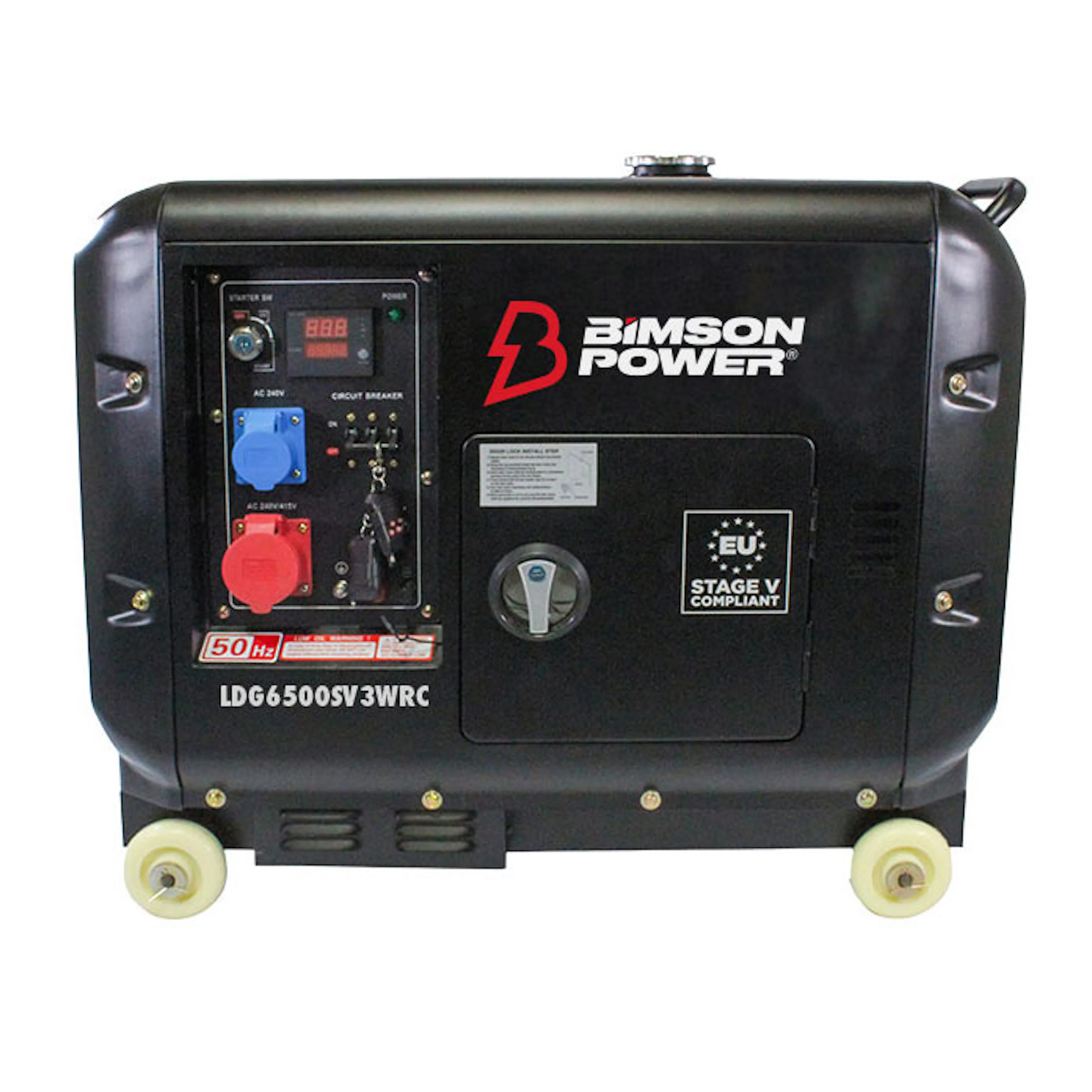 Elverk Bimson Power 5,5 kW 3-Fas Diesel Med Trådlös Fjärrkontroll