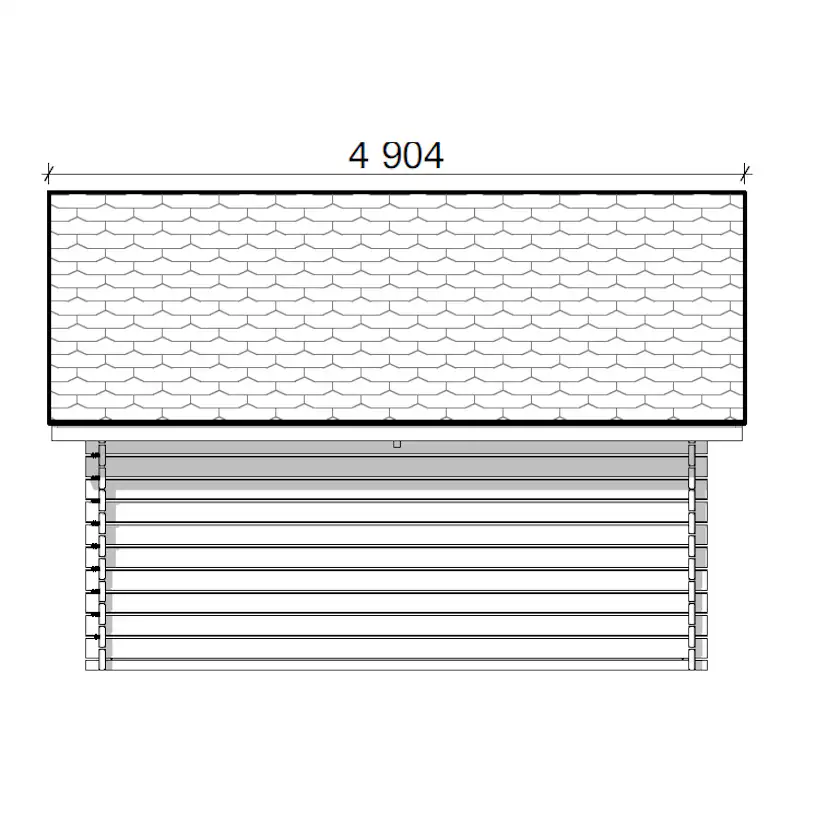 Timmerförråd LP Garden R-XL (20m²) Med Springor