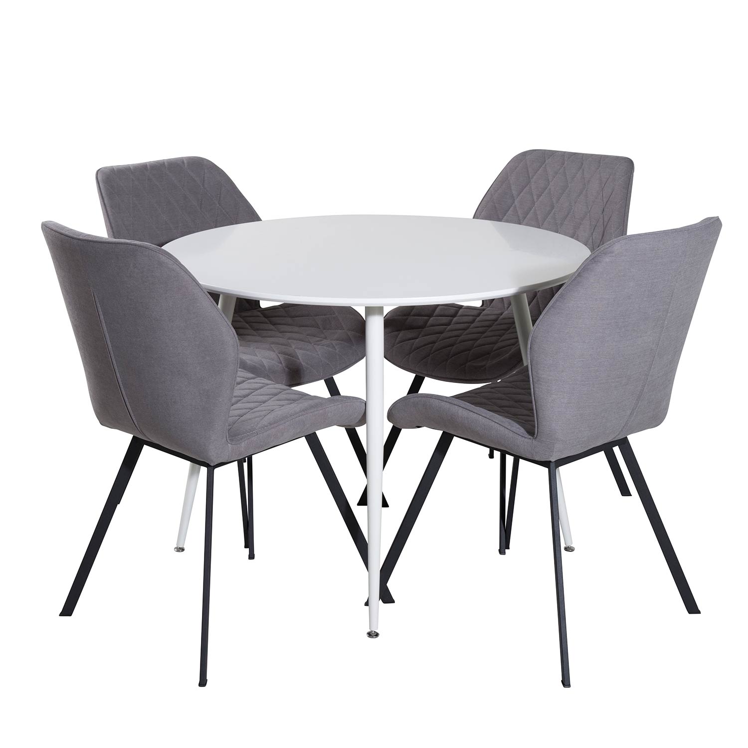 Matgrupp Venture Home Plake med 4 Geneva Stolar Runt