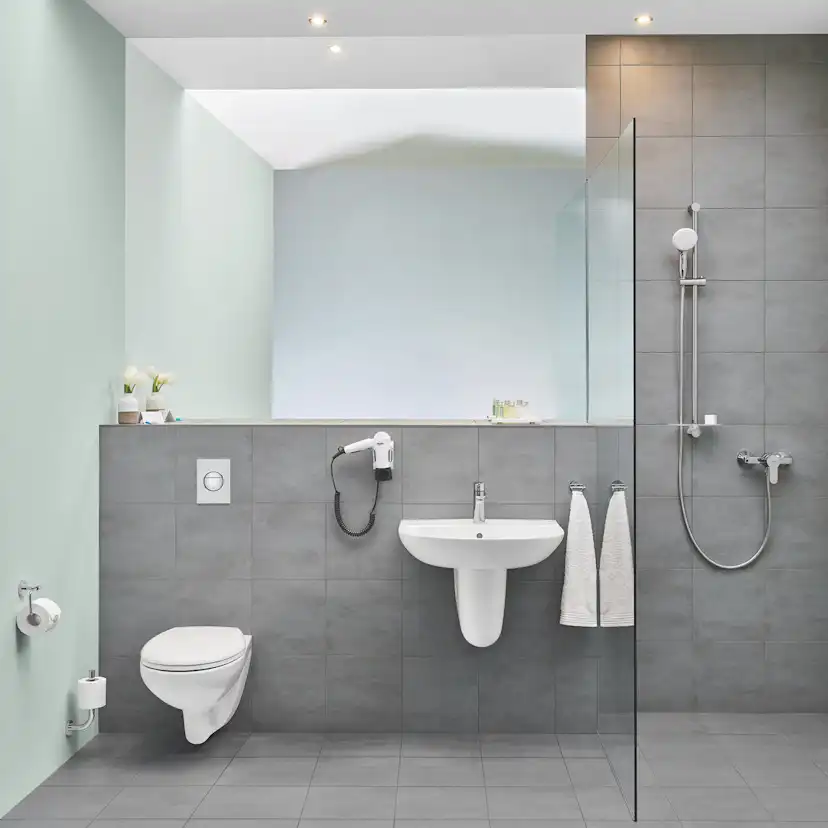 Vägghängd Toalettstol Grohe Bau Ceramic 39427 Komplett