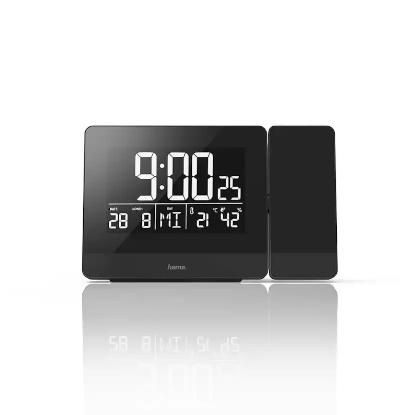 Väckarklocka Hama Projektion Plus Charge Digital Klocka med Projektor Svart