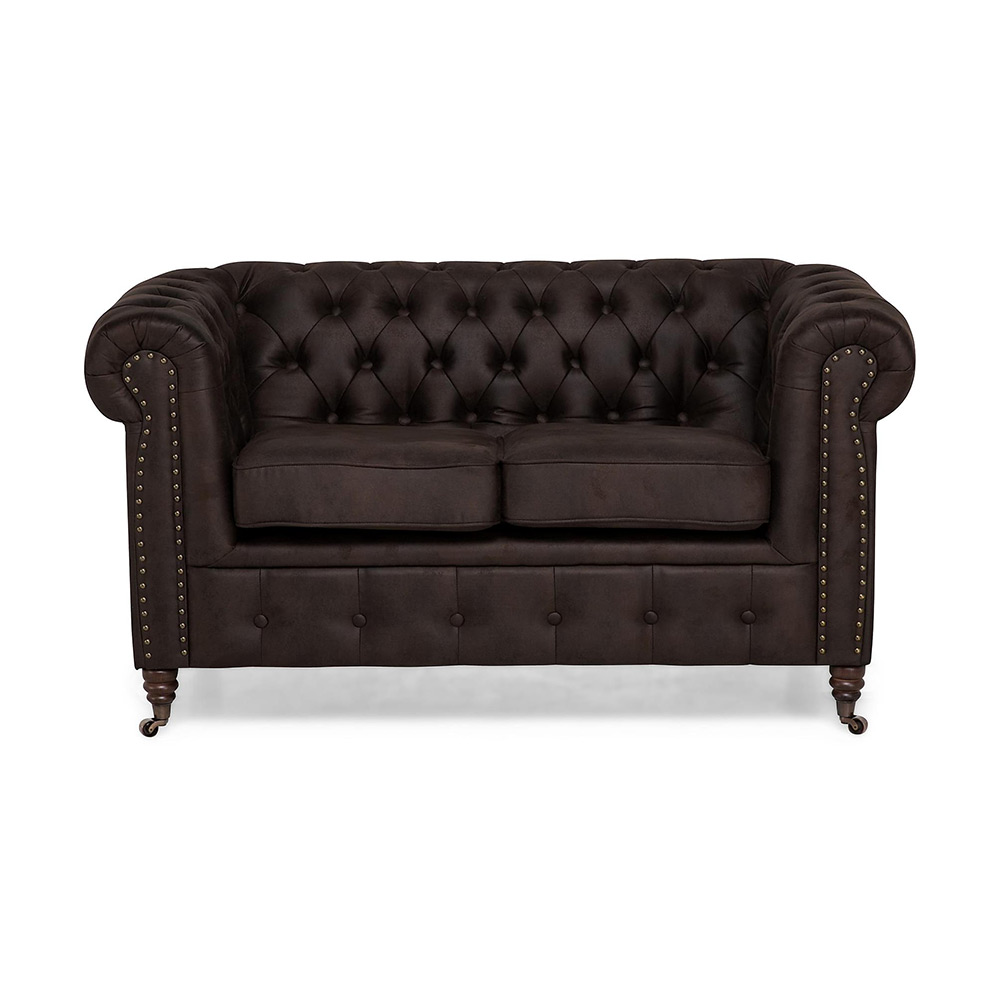 2-sitssoffa Manor House Chesterfield Deluxe Konstläder