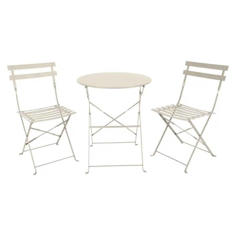Caféset Outfit Sam 2st Fällbara Stolar med Bord Ø60 cm