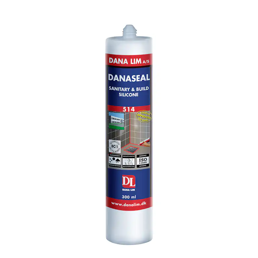 Fogmassa Danalim Silikon 514 Våtrum & Bygg 300 ml Silkegrå