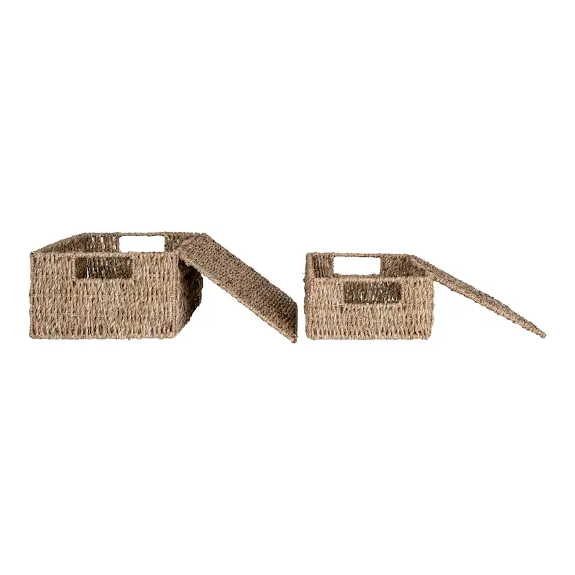 Förvaringskorg House Nordic Venoso Set om 2 med Lock