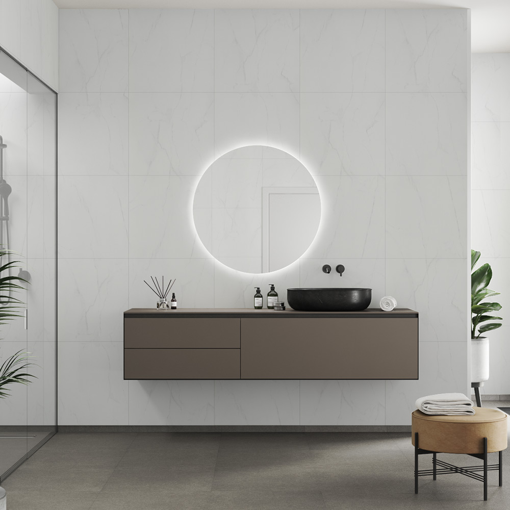 Våtrumsskiva Fibo 2487-LM6060 S Bianco Marble 10x620x3020 mm