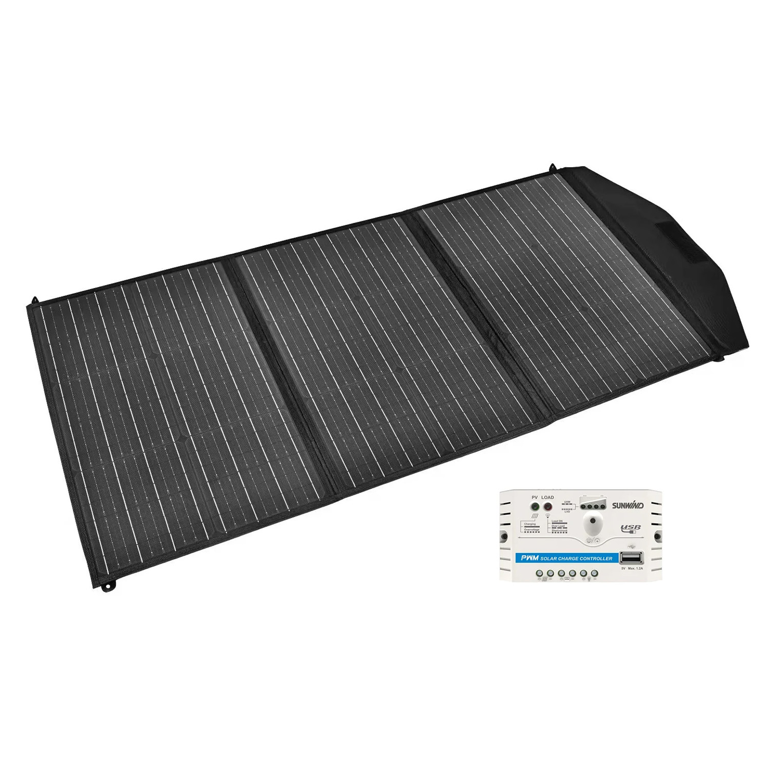 Vikbar solpanel Sunwind Solveig 135W inkl regulator