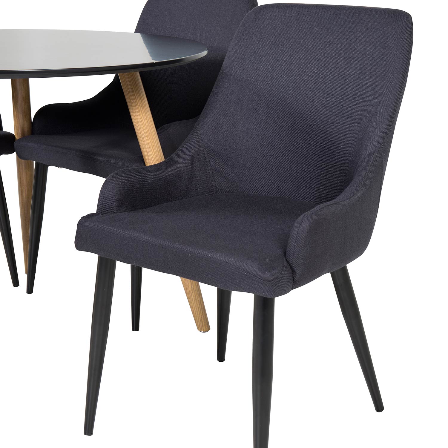 Matgrupp Venture Home Plake med 4 Plake Stolar Runt
