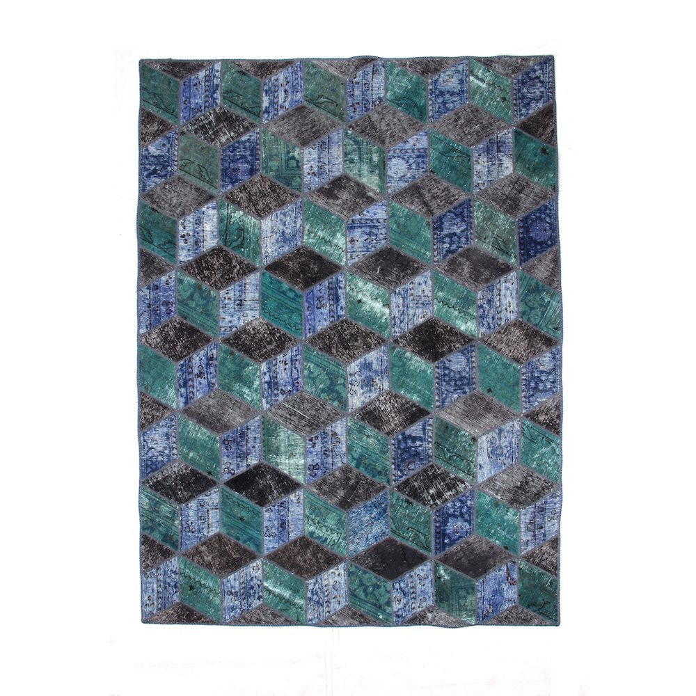 Persisk Patchworkmatta D-sign Handknuten 750752