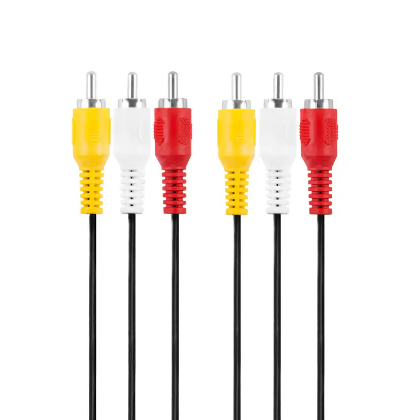 Ljudkabel Champion 3 RCA - 3 RCA Hane-Hane 1.5m