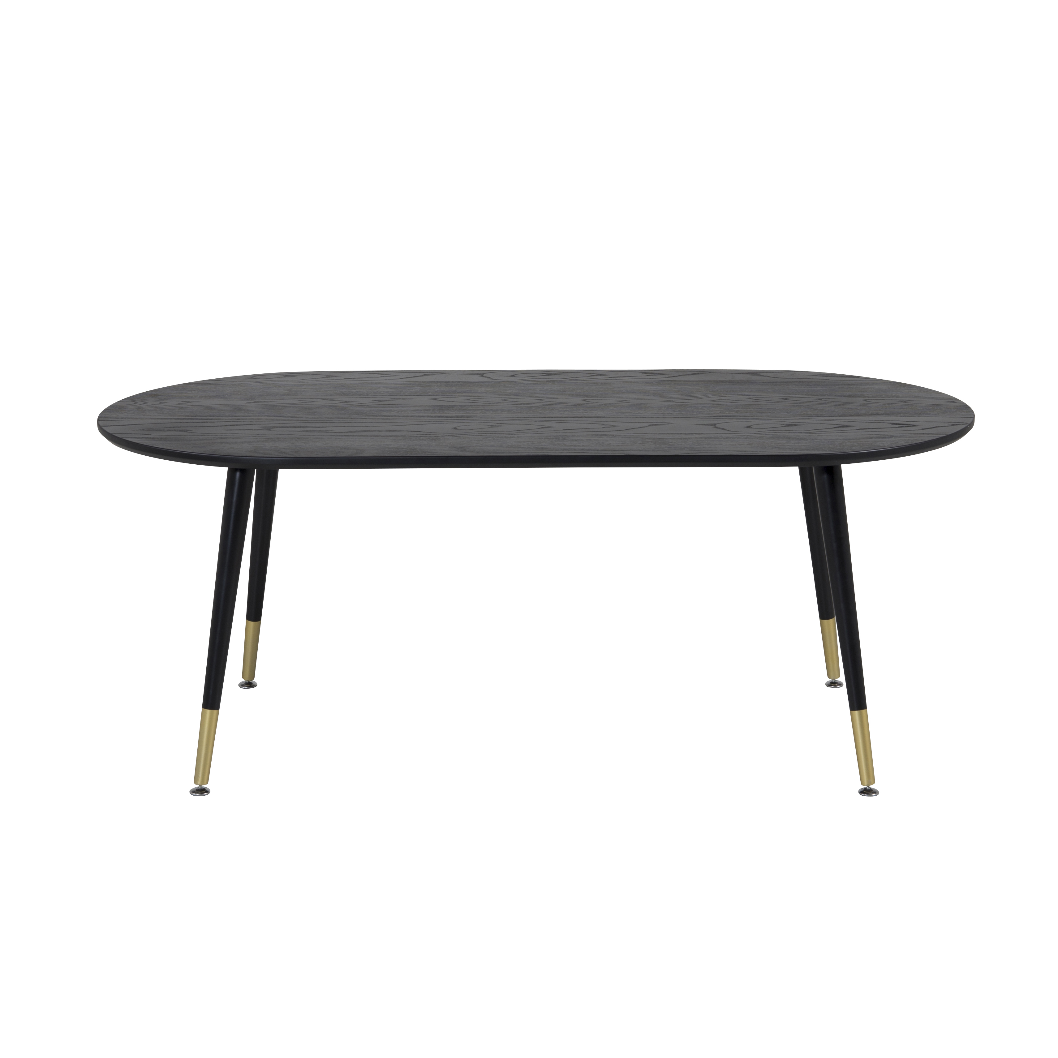 Soffbord Venture Home Dipp Svart/Mässing Ovalt Vardagsrumsbord