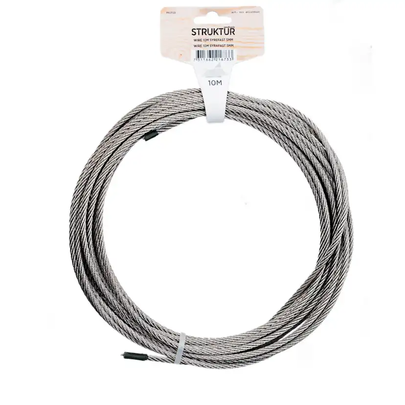 WIRE SYRAFAST 10M Ø5MM Rostfri, D: 5 mm, L: 10 m