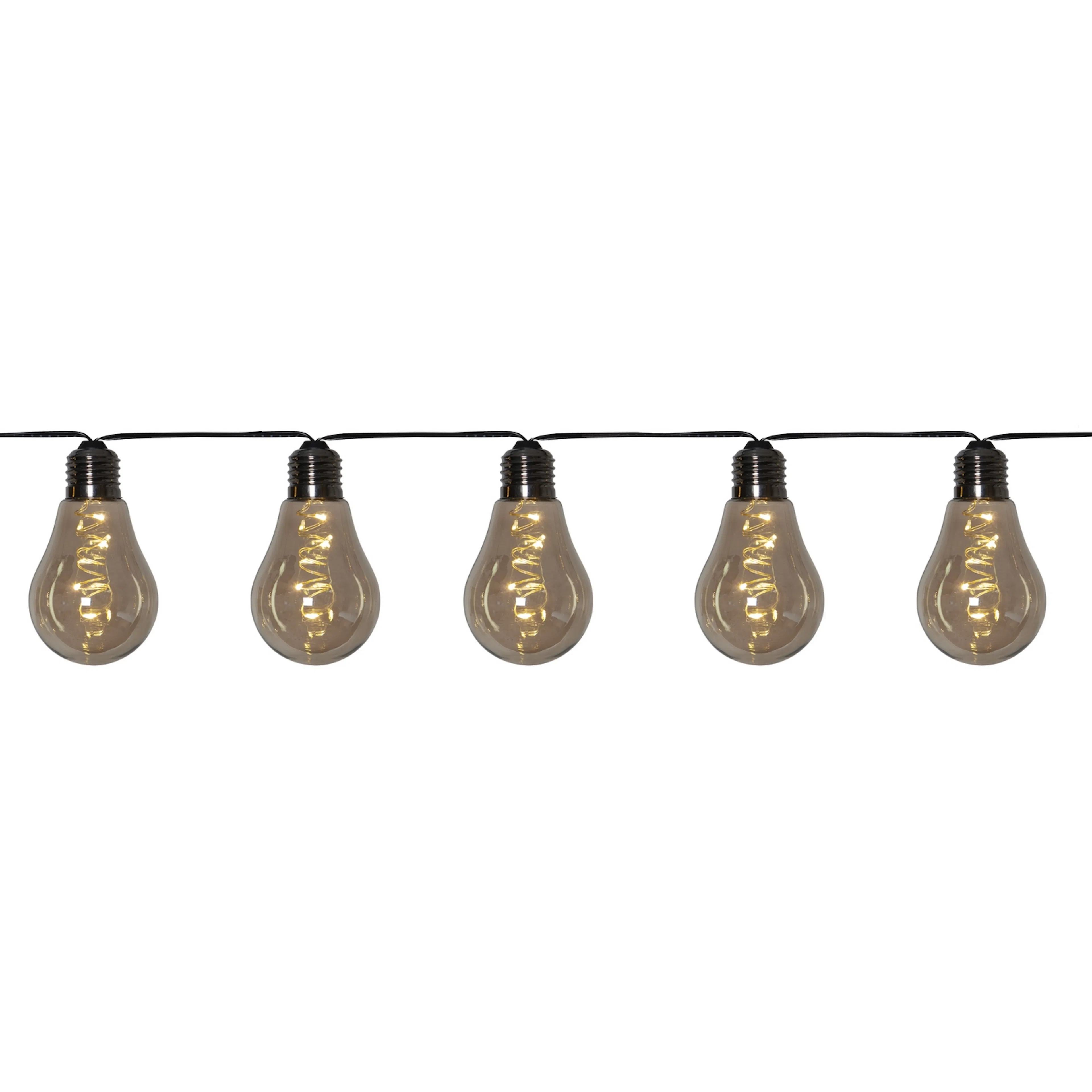 Party light Glow, LV, smoke glass, 10x5L dewdrop Grå