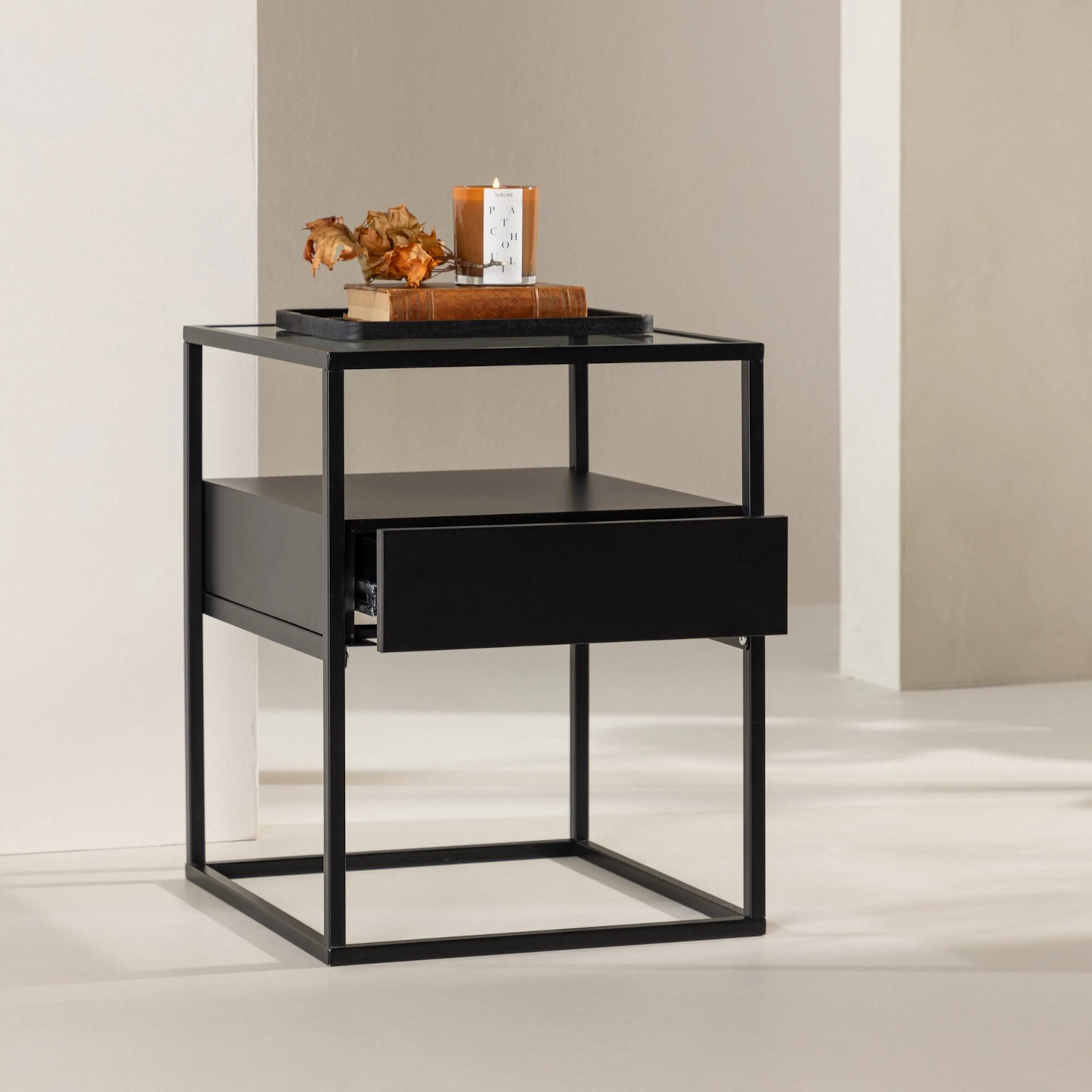 Fortaleza Side Table - Black / Black Svart