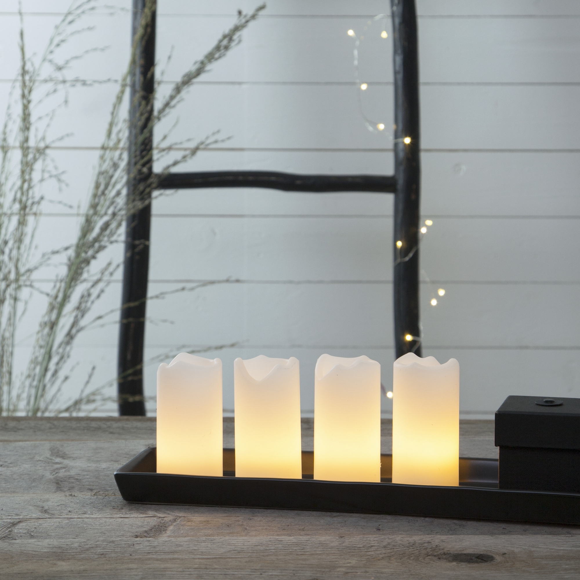 Blockljus Star Trading Advent LED 4-pack