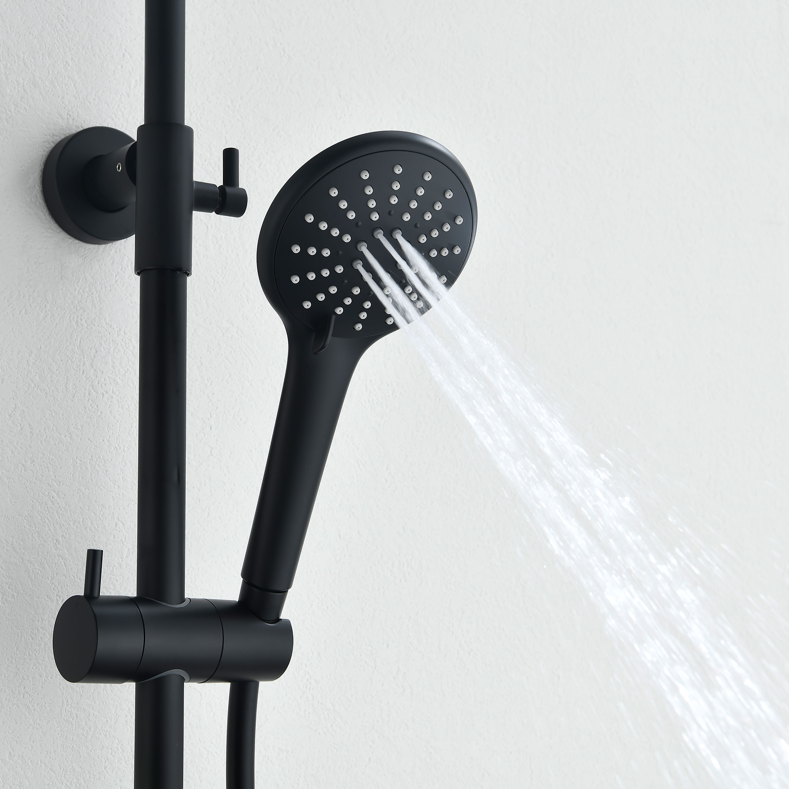 Takduschset Bathlife Väta Svart