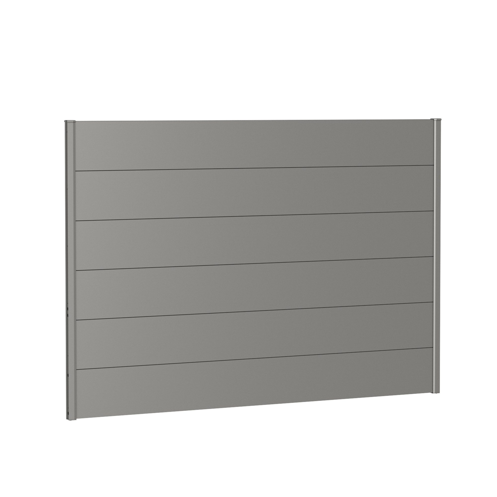 Väggpanel för Skärmvägg utan akrylglas 200x135 metallic kvar Kvartsgrå