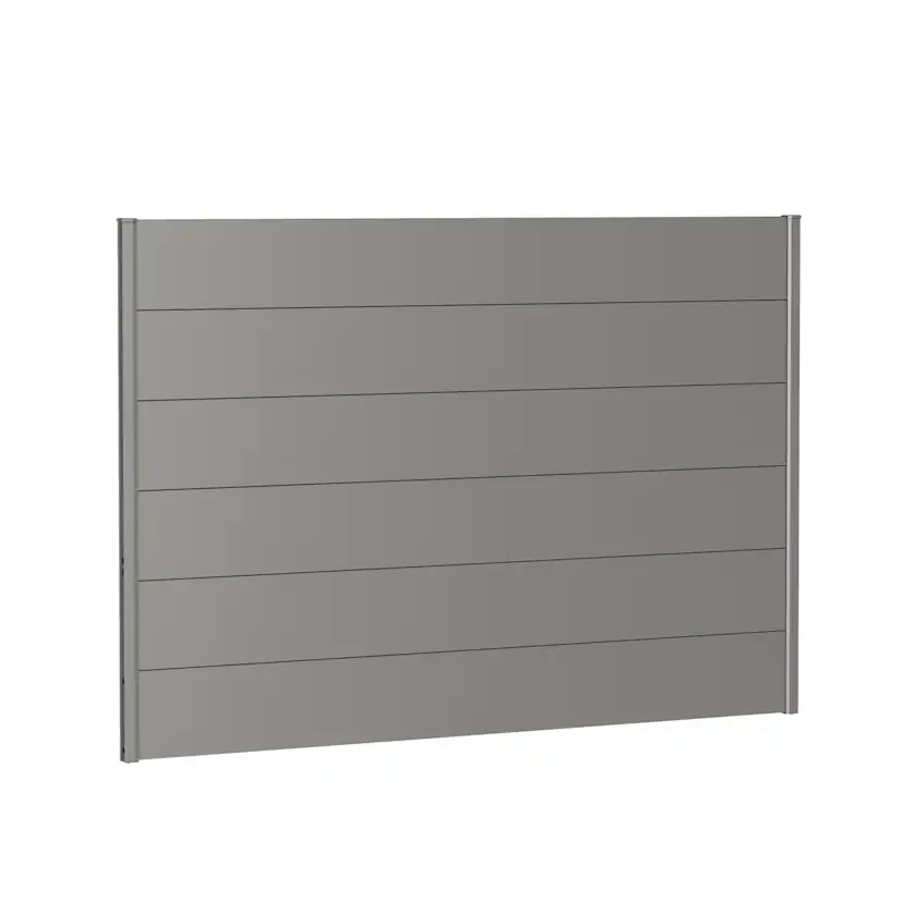 Väggpanel för Skärmvägg utan akrylglas 200x135 metallic kvar Kvartsgrå
