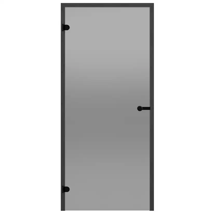 Glasdörr Harvia Black Line Grå 7x19