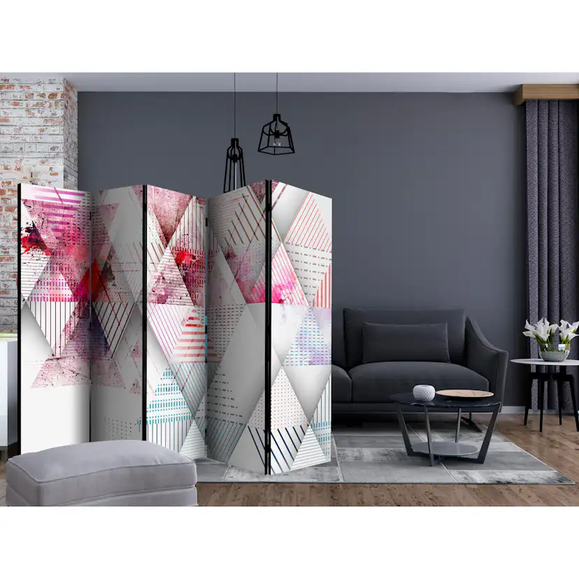 Rumsavdelare Skärmvägg Arkiio Triangular World II 225x172 cm