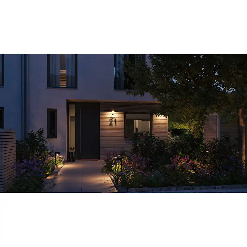 Fasadbelysning LED Paulmann Capea IP44 230V Design: utan Skymningsstyrd Rörelsedetektor, Ljus: Gold Light (insektsvänlig)