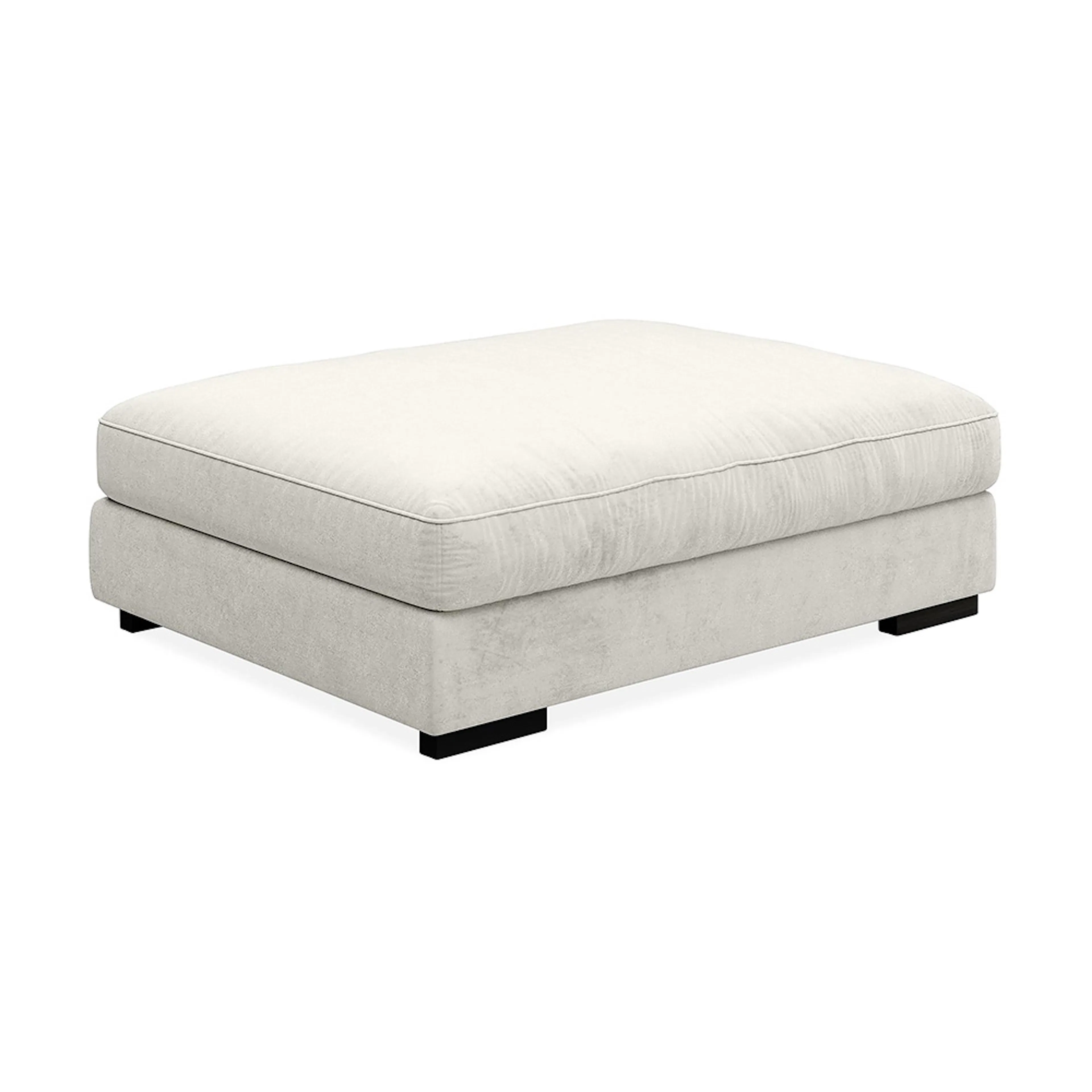 Dubai Fotpall Sammet Beige