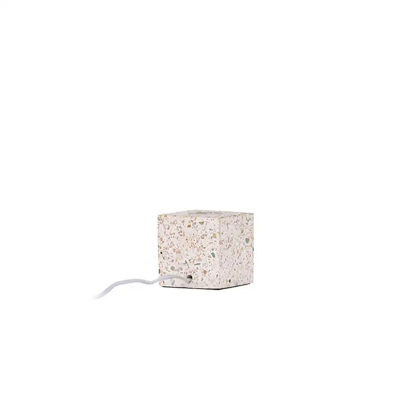 Rilche Table Lamp - Grey / Clear Glass Grå