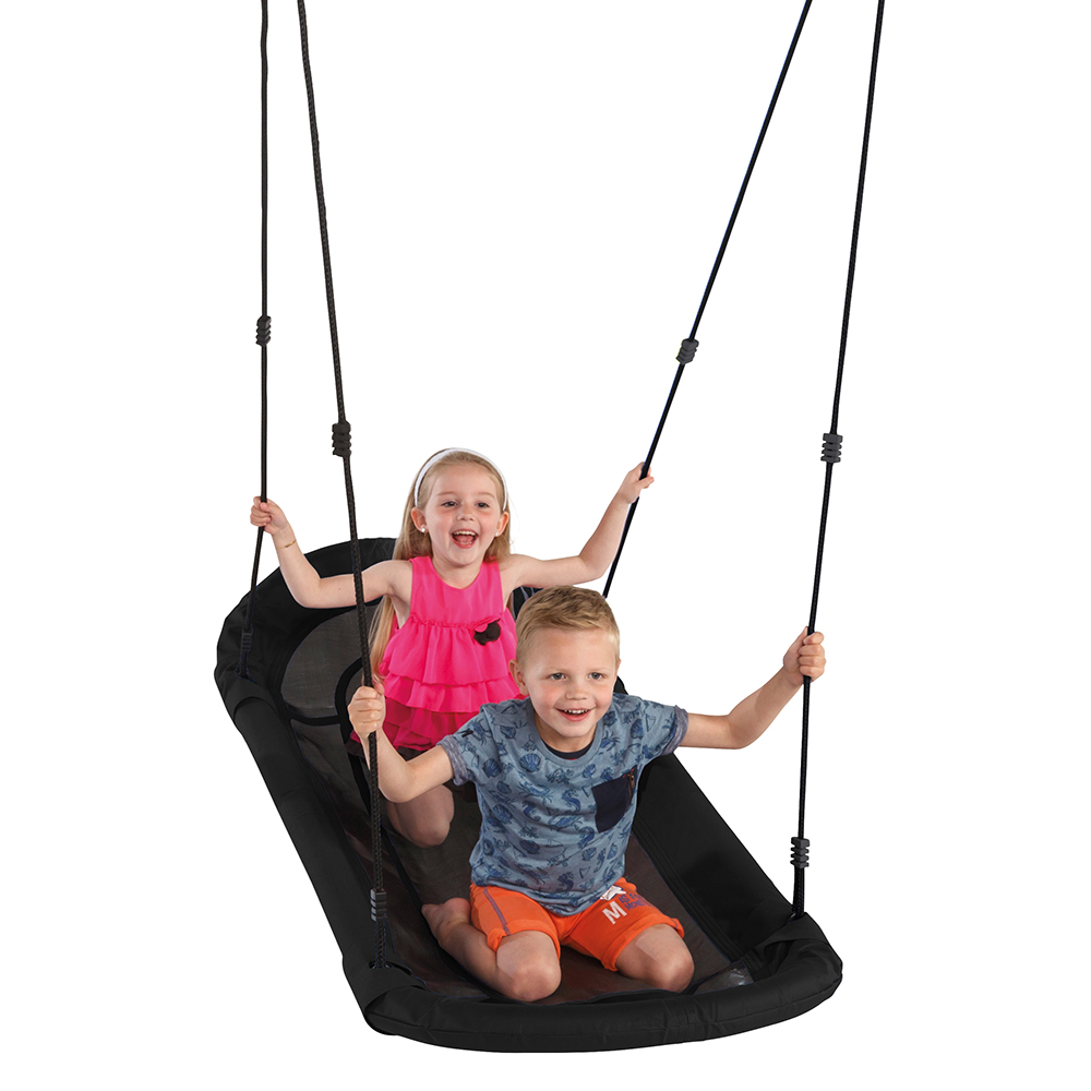 Gunga Hörby Bruk Avlång Svart Kompisgunga