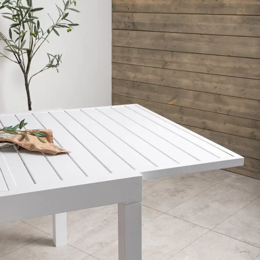 Marbella matbord 160/240*100*H75 - Vit Vit