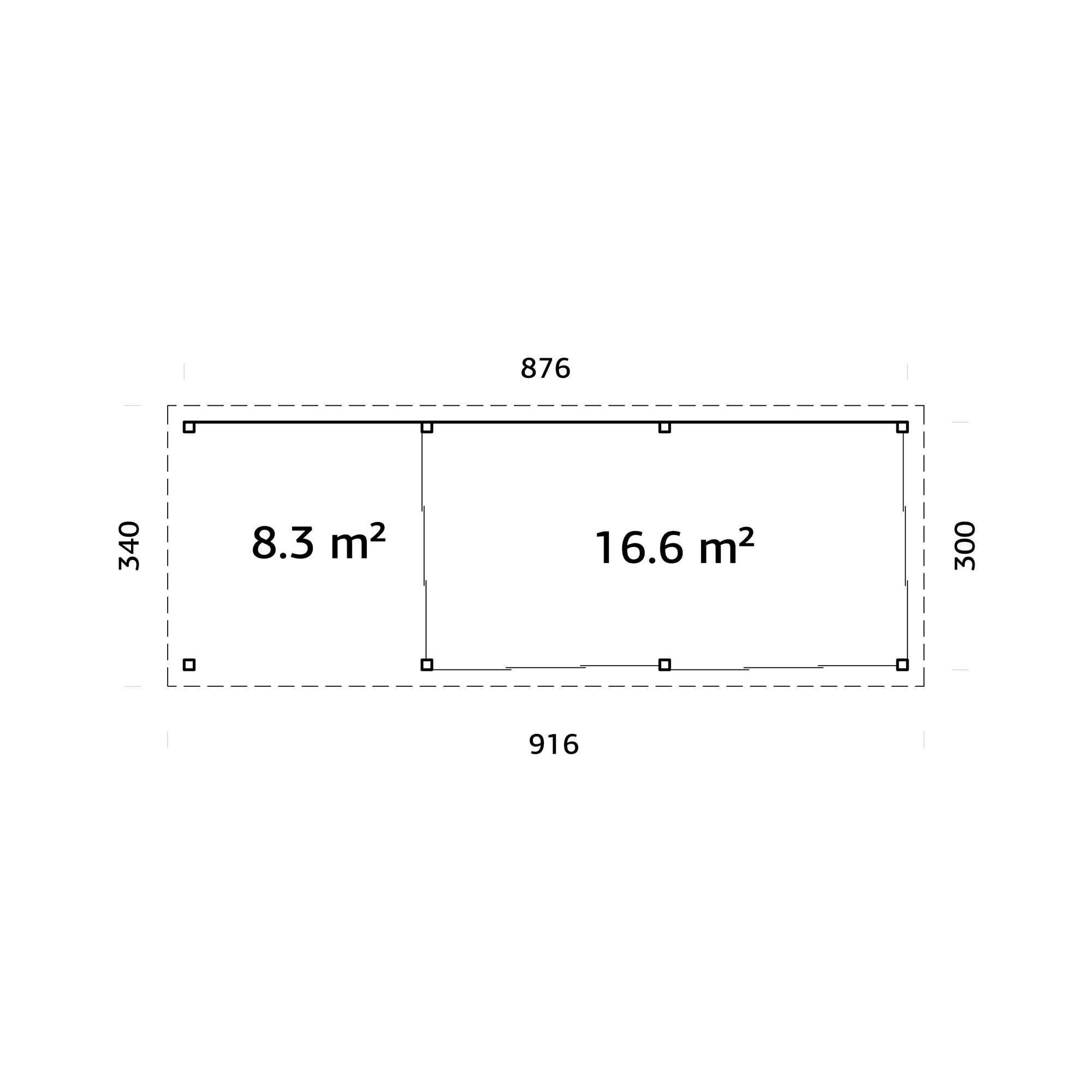 Uterum Palmako Lenna 24,9 m2 Set 718 Slide Plus