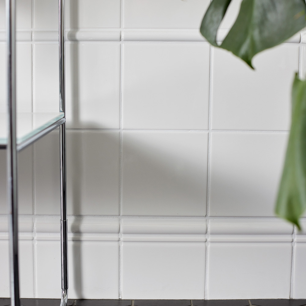 Kakelbård Konradssons Evolution Torello Vit Blank 2x15 cm