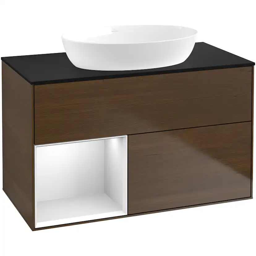 Tvättställsskåp Villeroy & Boch Finion med 2 Lådor Hylla och Bänkskiva för Fristående Tvättställ från Artis & Collaro