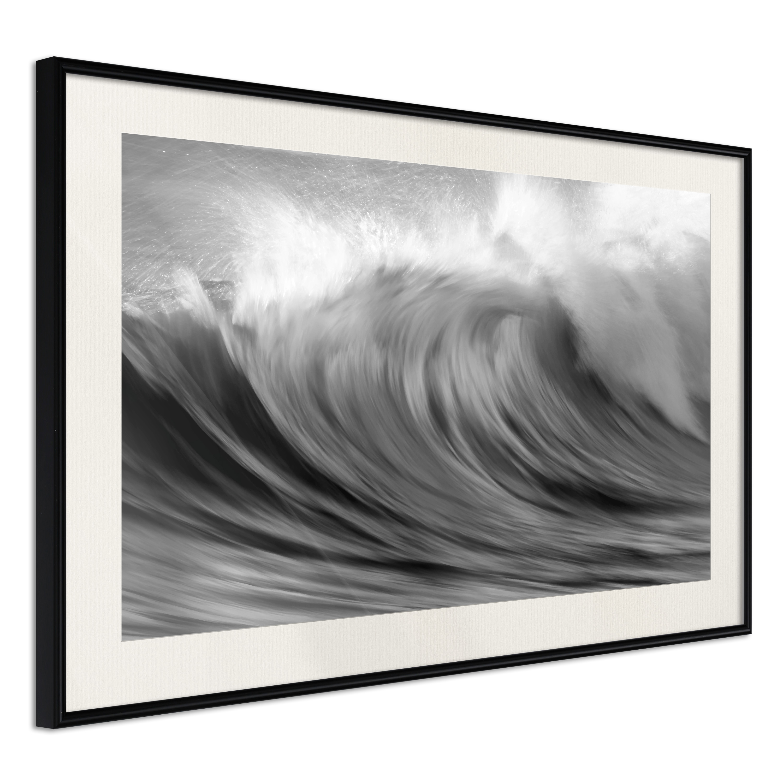 Affisch - Surfers Paradise [Poster] 90x60 Svart ram med passepartout, 90x60 cm