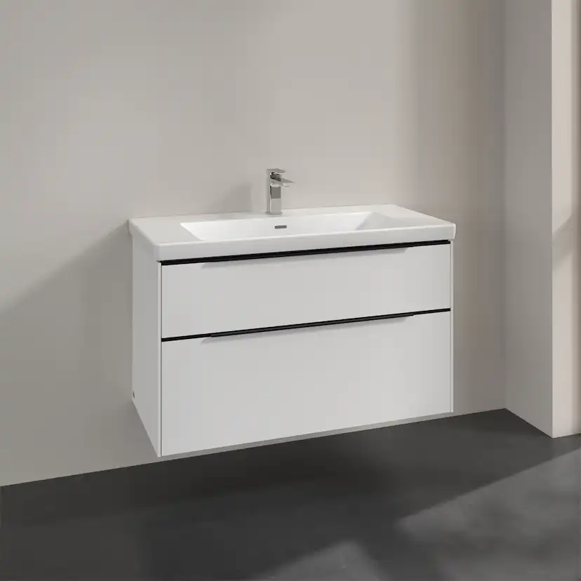 Tvättställsskåp Villeroy & Boch Subway 3.0 med 2 Lådor