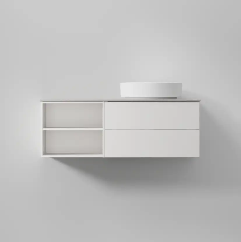 AIR Solid 100 C,White,2 lådor (H), Öppen förvaring (V),996 2 lådor (H), Öppen förvaring (V)