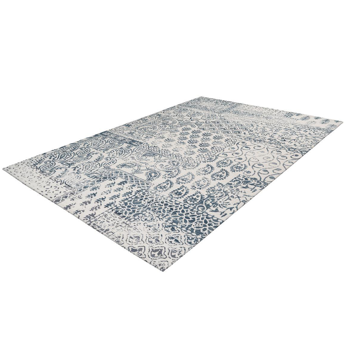 Utomhusmatta D-sign Clausri Lyw Mörkblå/Elfenben