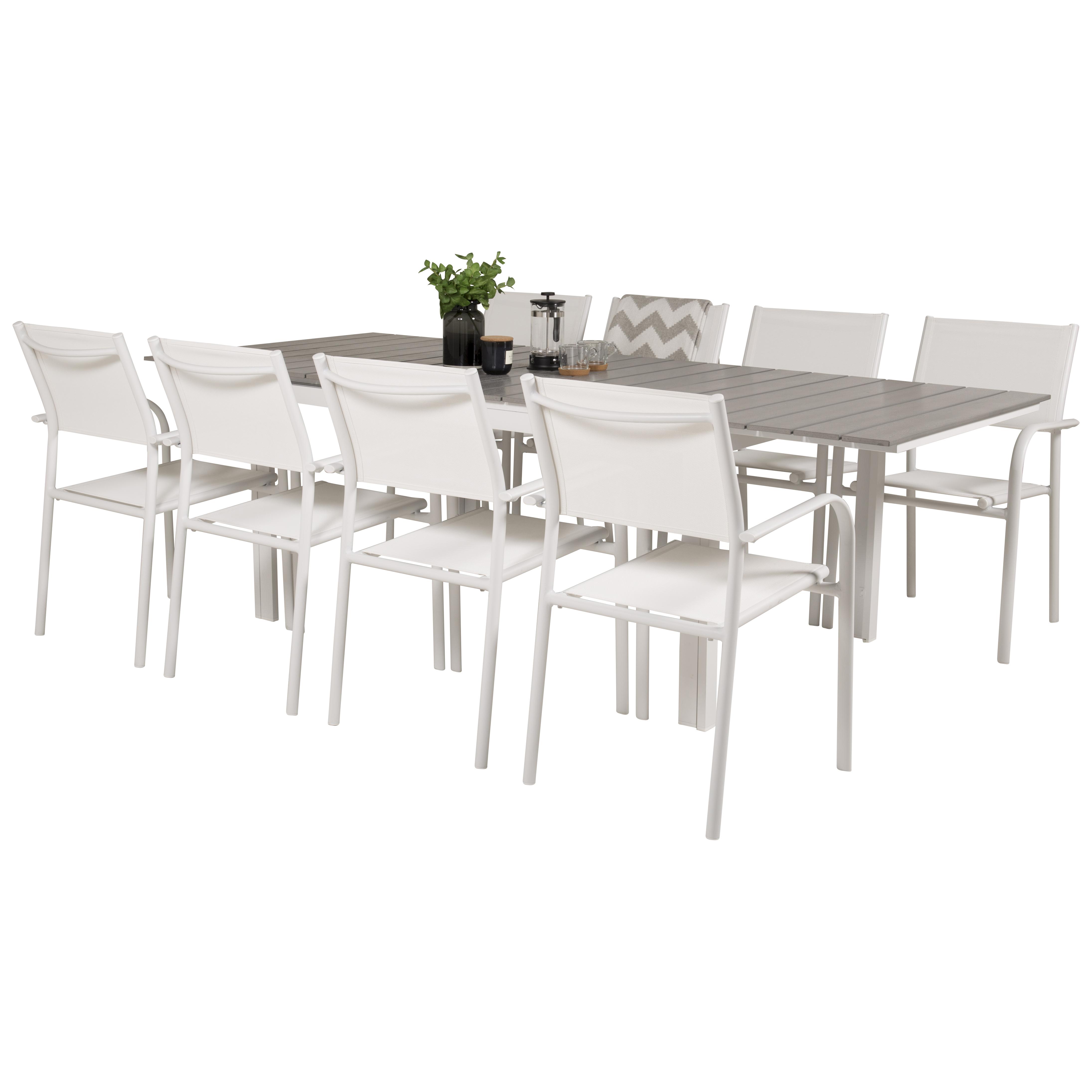 Matgrupp Venture Home Lova 160/240 med 8 Siri Matstolar