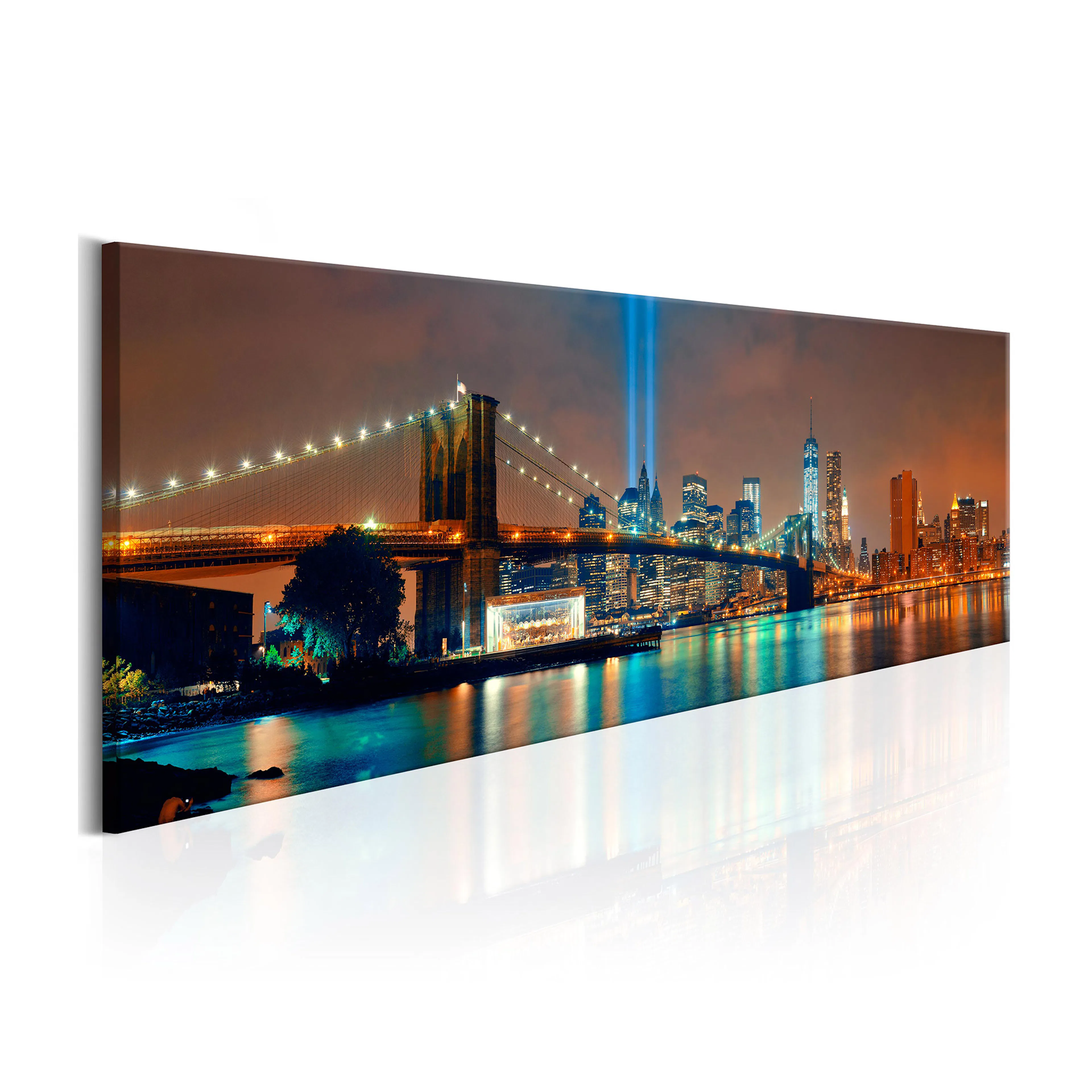 Tavla - New York City Beautiful Night  135x45 135x45 cm