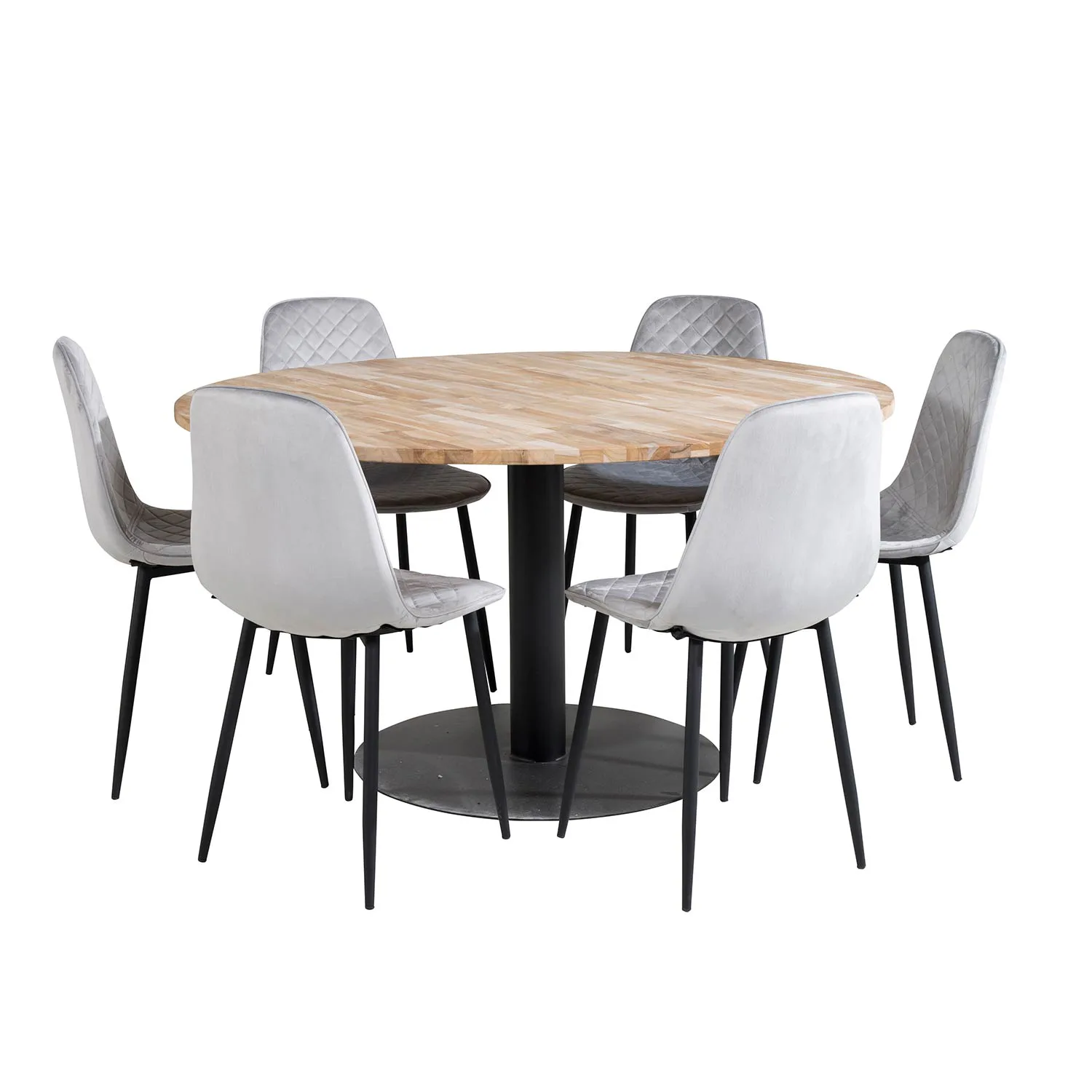 Matgrupp Venture Home Cirebon Ø140 cm med 6 Polar Stolar
