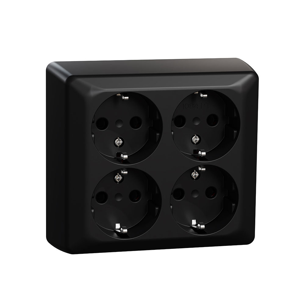 Vägguttag Elko 4-Vägs Utanpåliggande RS